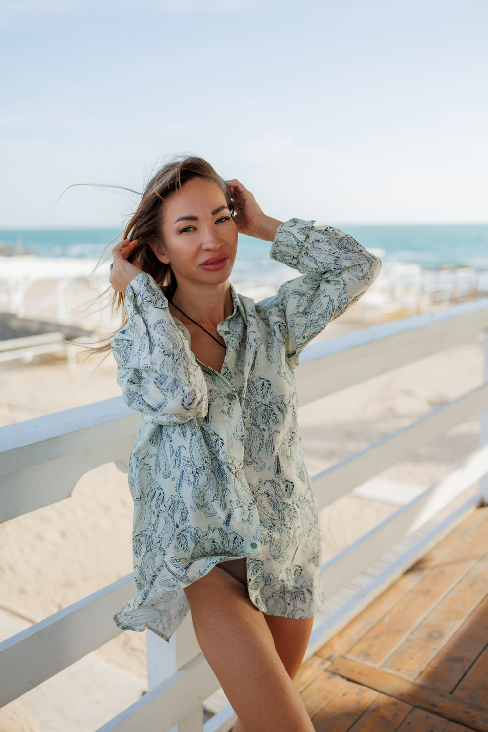 Рубашка реглан "Пейсли"