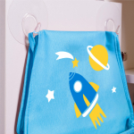 Кармашки для детского сада на липучке. Космос