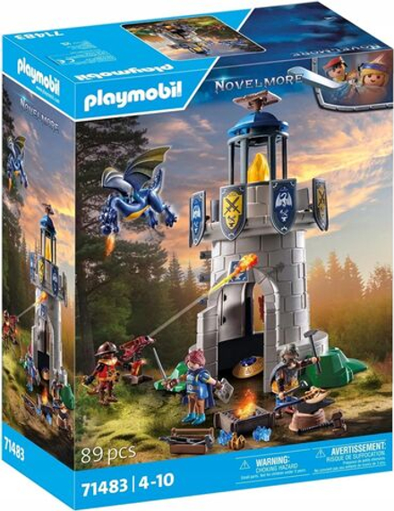 Конструктор Playmobil Novelmore - Рыцарская башня с кузнецом и драконом, битва между рыцарями Новелмора и рейдерами Бернема - Плеймобиль 71483
