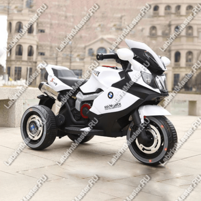Детский электромотоцикл "BMW MOTO" белый