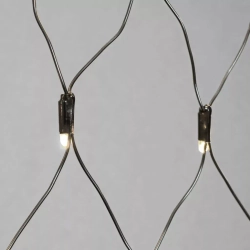 Светодиодная сетка с колпачком 2*2 м., 220В, 256 теплых белых LED, провод черный ПВХ, IP65, LTC (NTL256CAP-11-2WW)