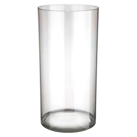 Вазон "Round" (пластик) D15xH30см (Прозрачный)
