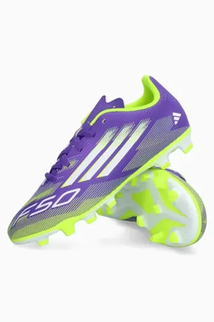 Бутсы adidas F50 Club FG/MG Junior - фиолетовый