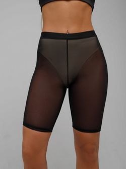 Shadow Biker Shorts, Black