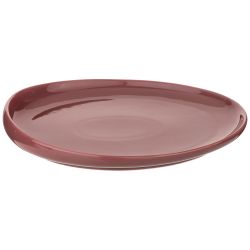 ТАРЕЛКА ОБЕДЕННАЯ "FUSION" 27*25СМ, БРУСНИЧНАЯ (МАЛ=2ШТ./КОР=12ШТ.)