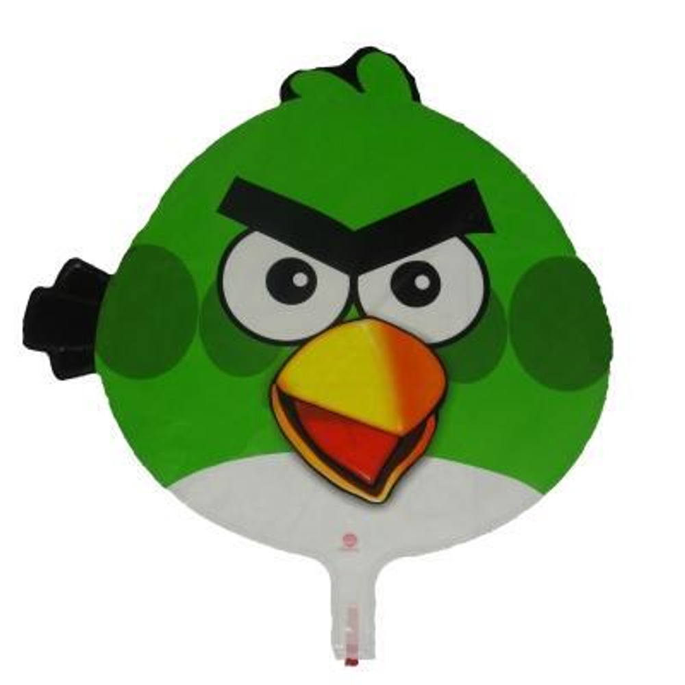 К Шар зелёная птица 40 см. НЕ ЛЕТАЕТ (Надувается воздухом)