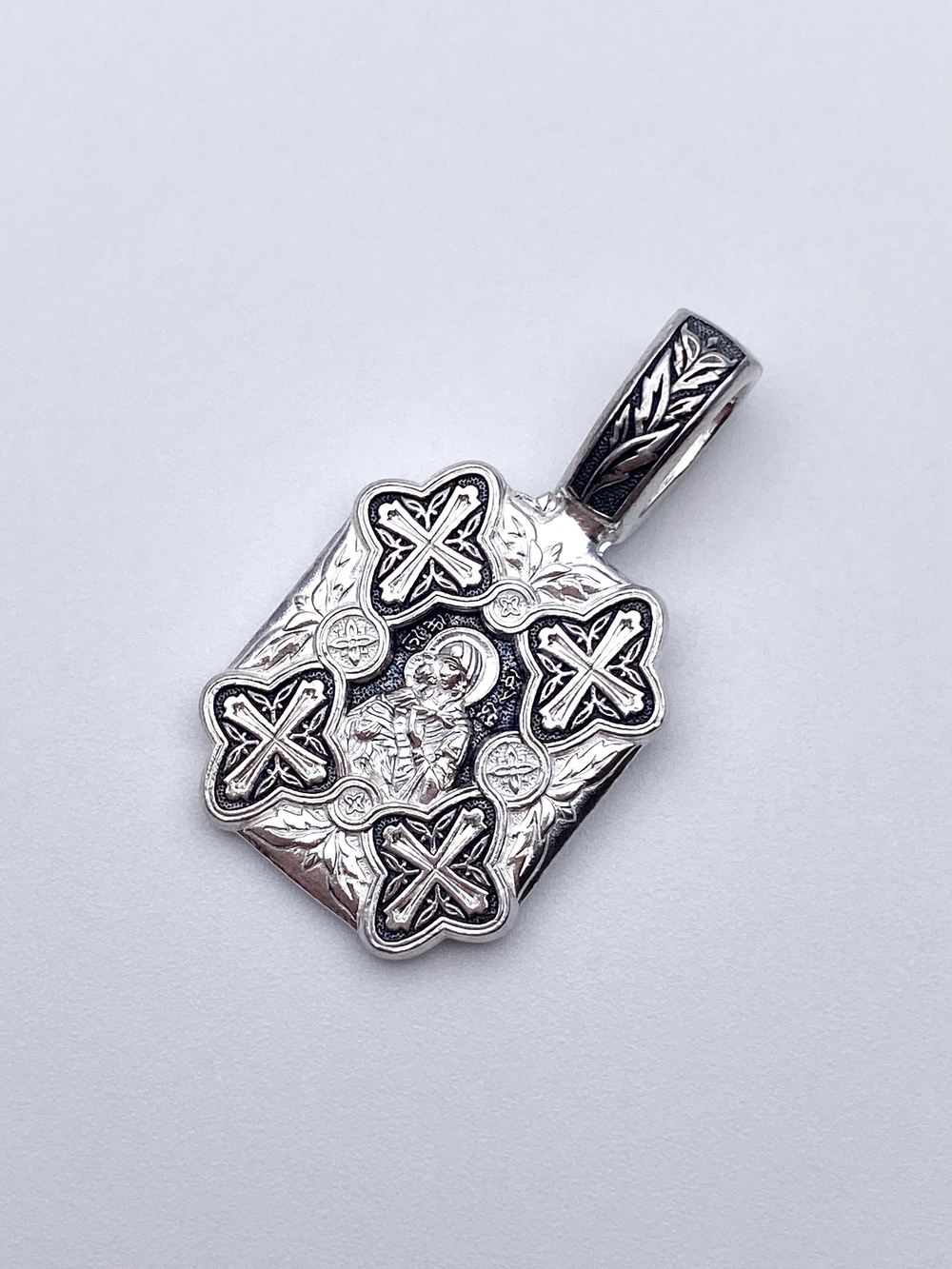 Крест из серебра/Чернение