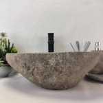 Раковина из речного камня RS-63591 (45*40*15) 0122