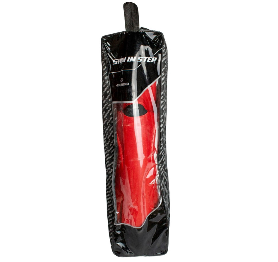 Защита голени и стопы BoyBo KNOCK OUT, IK-34 (одобрено ФКР), красный