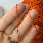 COTTON PAILLETTES; 96% хлопок, 4% пайетки; 400м/100гр; цвет: темно-оранжевый, прозрачные паейтки