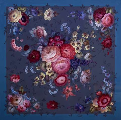 Silk scarf "Summer kiss"