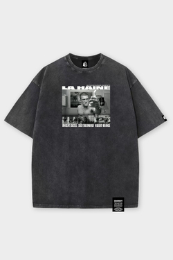 Футболка SHMOT "LA HAINE" GARMENT DYE Черный