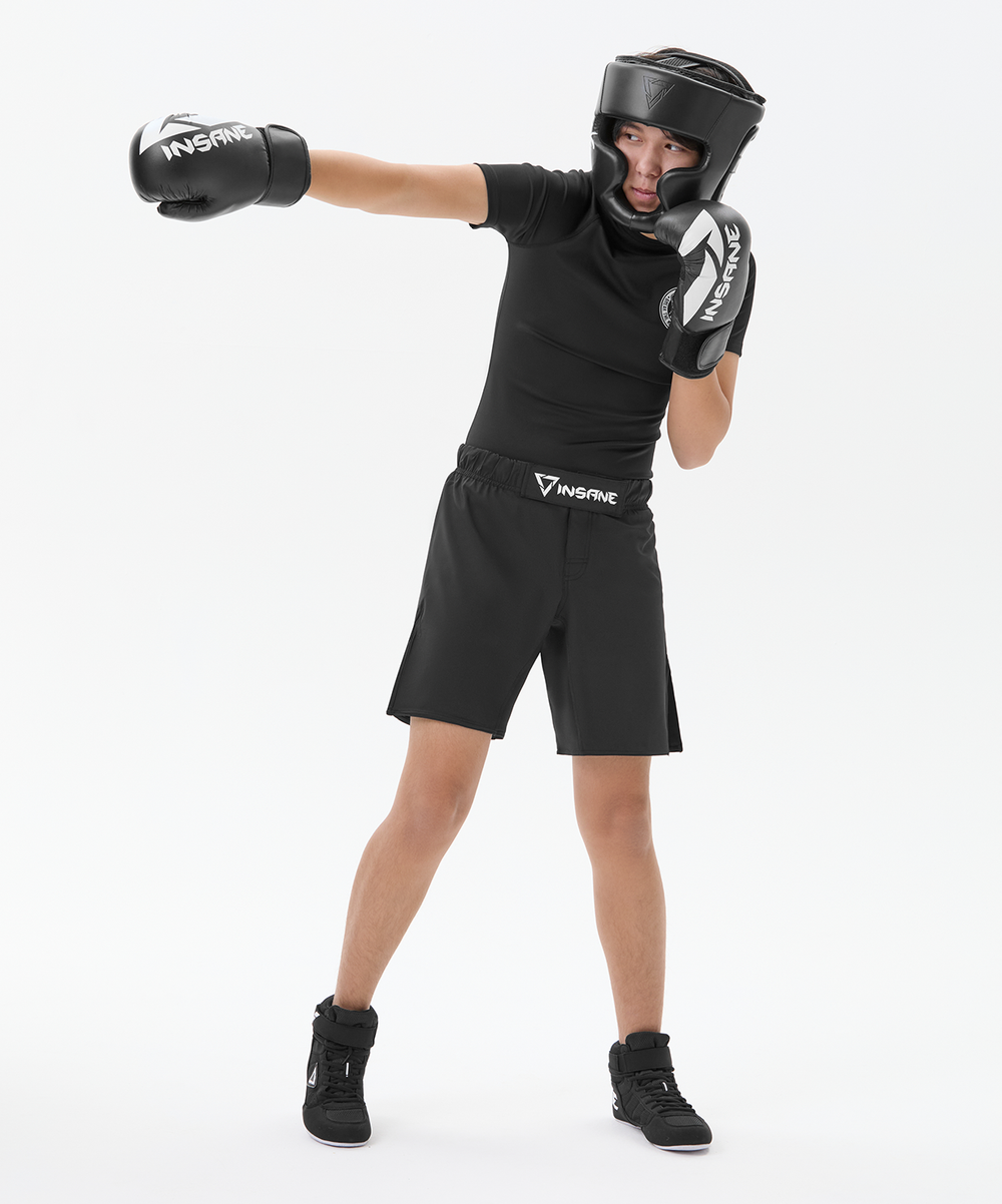 БЕЗ УПАКОВКИ Обувь для бокса INSANE RAPID низкая, черный, детский