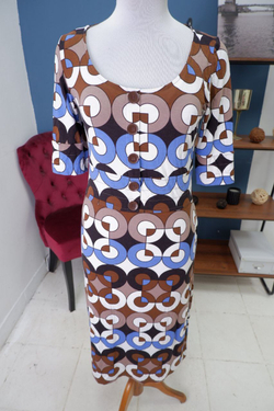 Платье Bodyflirt с принтом 42-44 размер