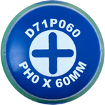 D71P060 Отвертка стержневая крестовая ANTI-SLIP GRIP, PH0x60 мм