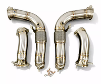 RedStar Exhaust Приемные трубы (Downpipes) без катализаторов с термозащитой BMW XM G09