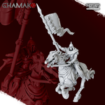 Grand Alliance Death Nighthaunt Hexwraiths Мёртвый всадник знаменосец миниатюра для dnd, днд, pathfinder, фентези, Настольная игра, НРИ, Варгейм, РПГ