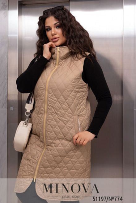 Жилет 774-бежевый Minova Фото 2