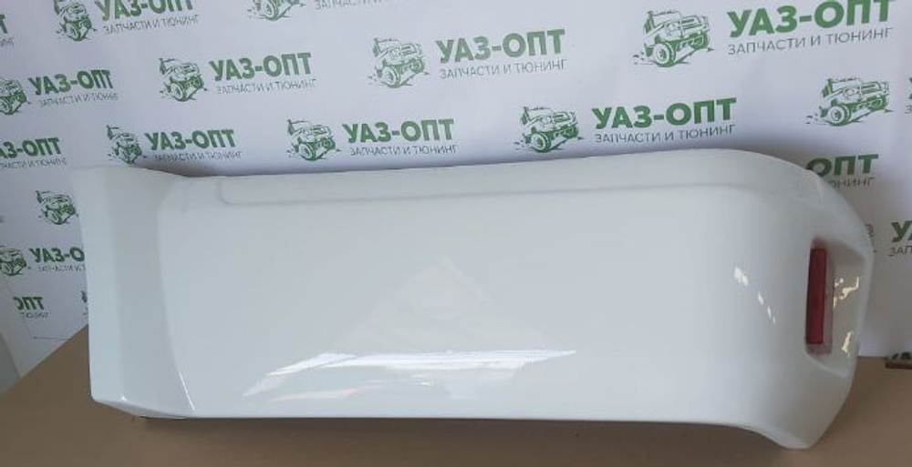 Накладка заднего бампера Пикап левая белая, АБС 2363.