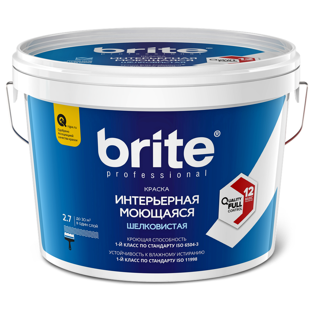 Краска BRITE PROFESSIONAL для стен и потолков матовая база А