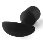 Черная анальная пробка для ношения 14см b-Vibe Snug Plug 4 BV-010-BLK
