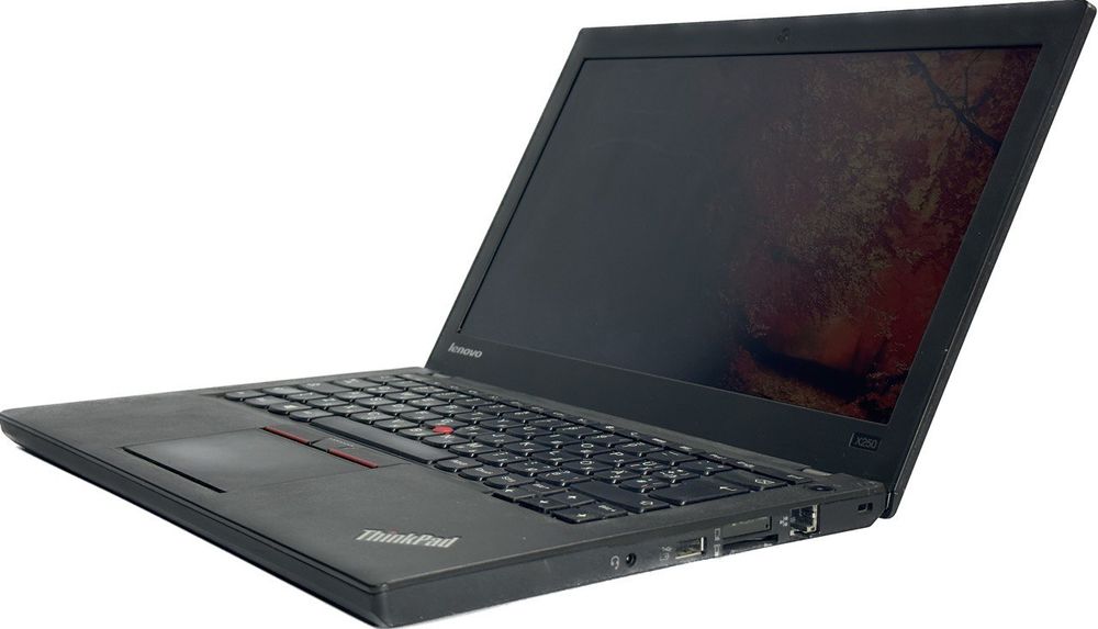 12.5" Уценённый ноутбук Lenovo ThinkPad x250 (1366x768, Intel Core i5-5300U, RAM 4ГБ, SSD 128ГБ, Intel HD Graphics 5500, Win 10Pro)