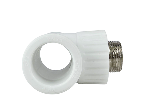 Тройник комбинированный PPR наружная резьба 32х 3/4,  белый, РТП (30/10)