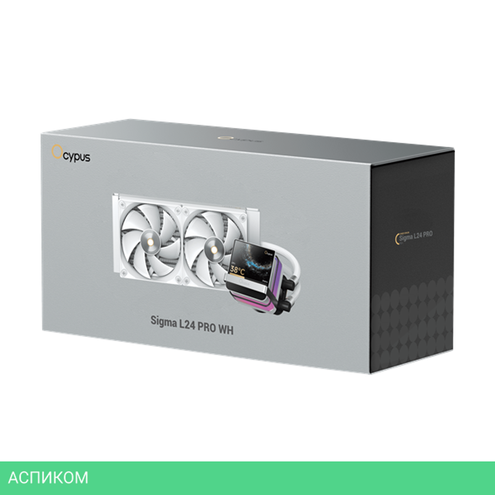 Система жидкостного охлаждения для процессора Ocypus Sigma L24 Pro WH White (Sigma-L24-WH2ANWL00P-GL)