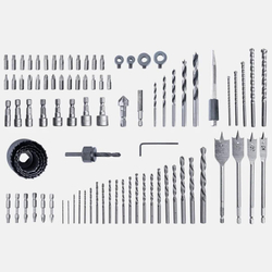Набор сверл, бит и коронок в кейсе GREENWORKS 2944507, 60 предметов
