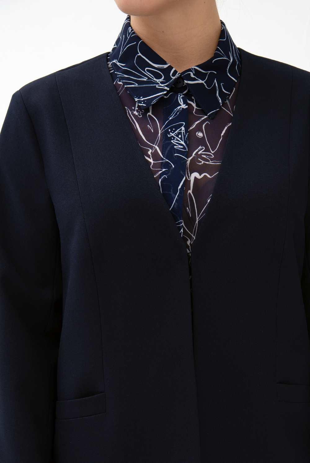 Жакет женский 4706з, чернильный #513Чер044706з