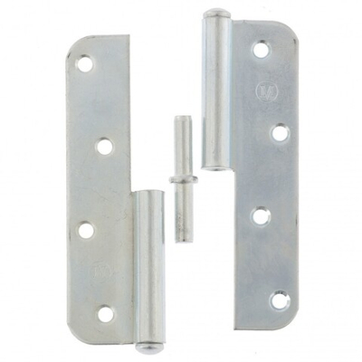 Петля накладная ПН1-130 правая, цинк, 4 шт, (Металлист)