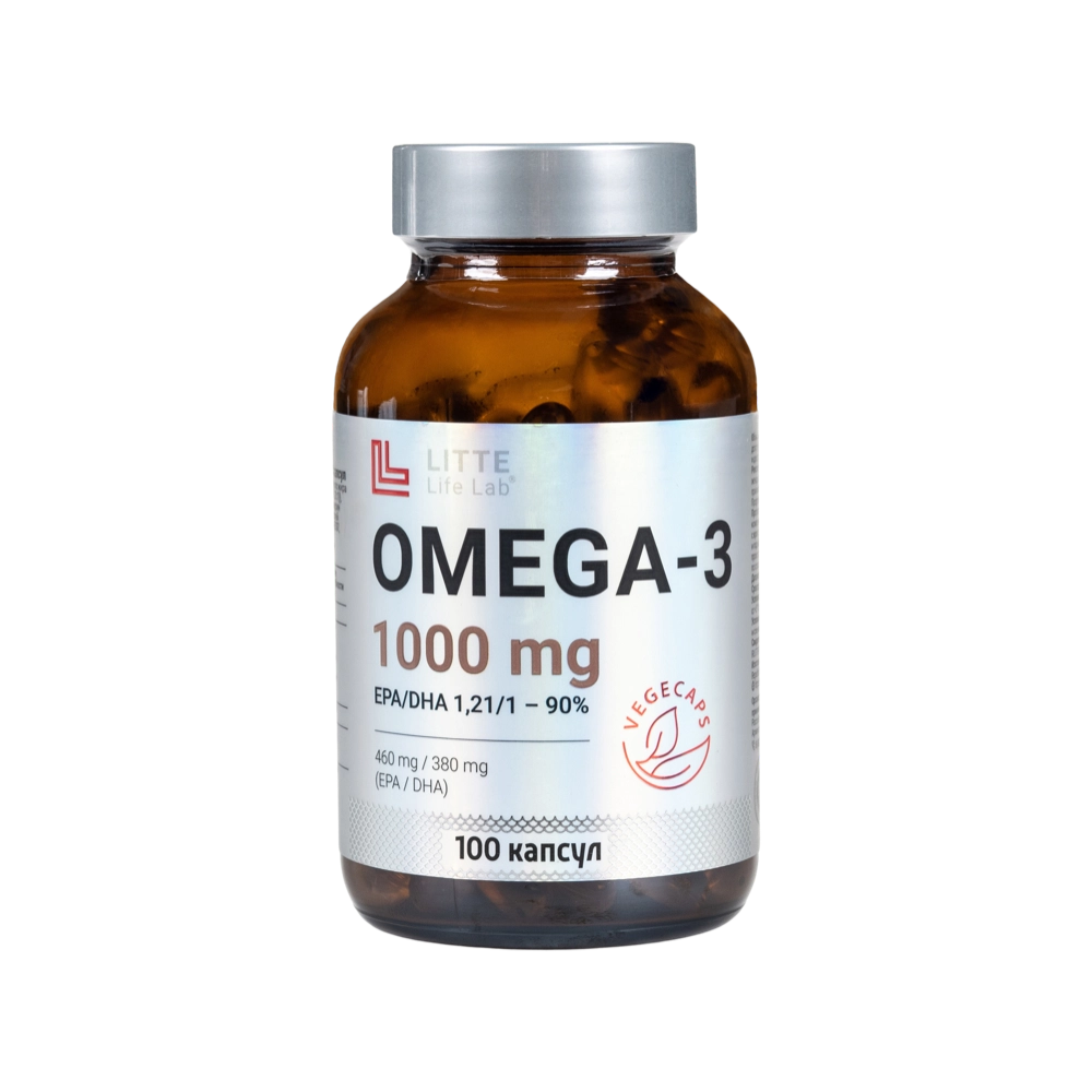 Омега-3 Litte Life Lab, 1000 мг, 100 капсул