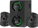 Колонки Defender Eclipse (2.1) - Black, 40Вт (2х10+20) RMS, 40Hz-20kHz, SD, USB, FM, MP3, LED