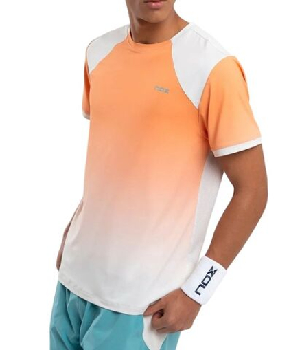 Теннисная футболка NOX Pro - orange degraded