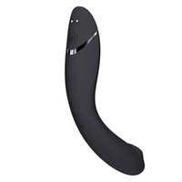 Темно-серый вибромассажёр 17,6см для точки G c вакуумной стимуляцией Womanizer OG Pleasure Air for the G-Spot Vibrator & Stimulator Dark Gray WZ171SG5