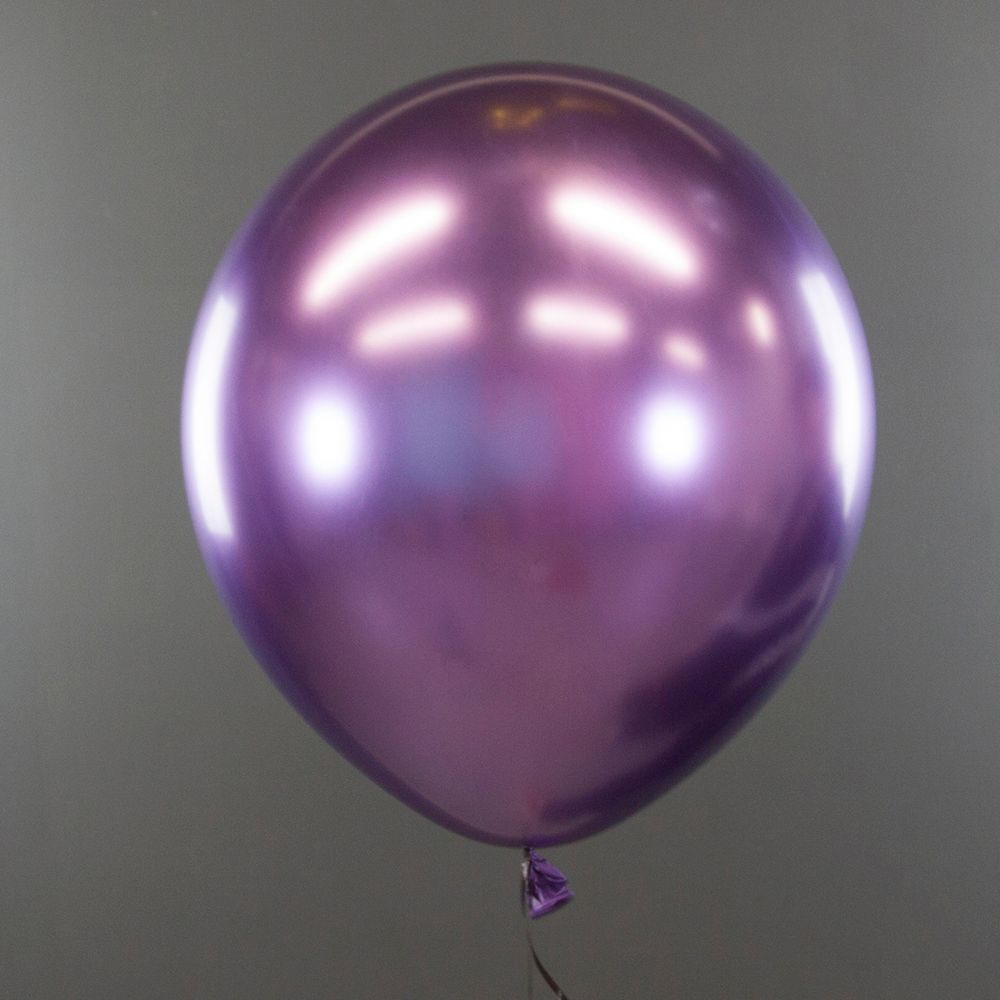Шар (18''/46 см) Фиолетовый, хром, 1 шт.