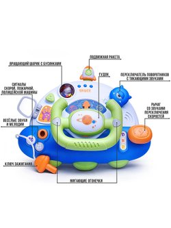 Игрушка Руль со звуками и мелодиями  (BY307)