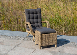 "Толедо" пуф плетеный, цвет соломенный