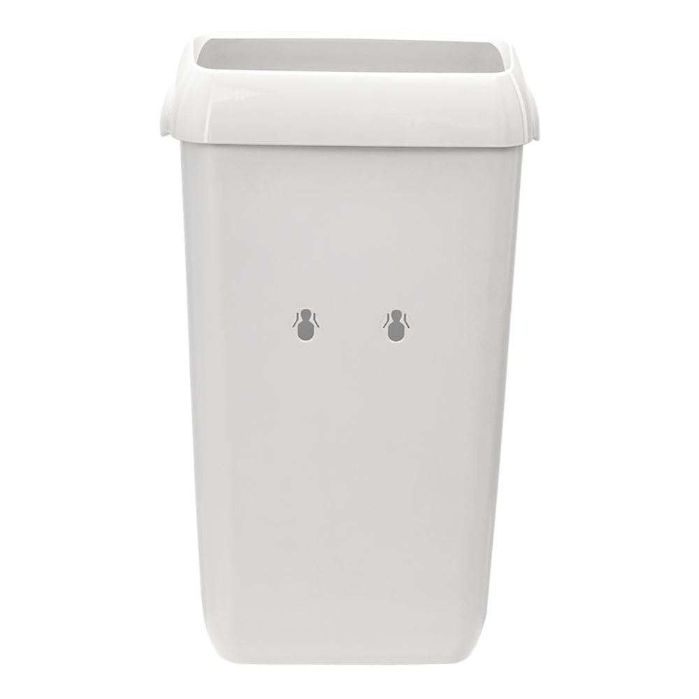 Мусорное ведро пластиковое Veiro Professional Mid Bin белое 23 литра