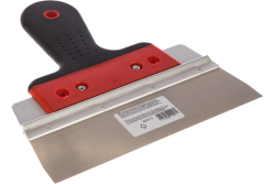 Шпатель фасадный из нержавеющей стали, 200 мм, узкое полотно, 2-комп. ручка// Matrix (Матрикс)