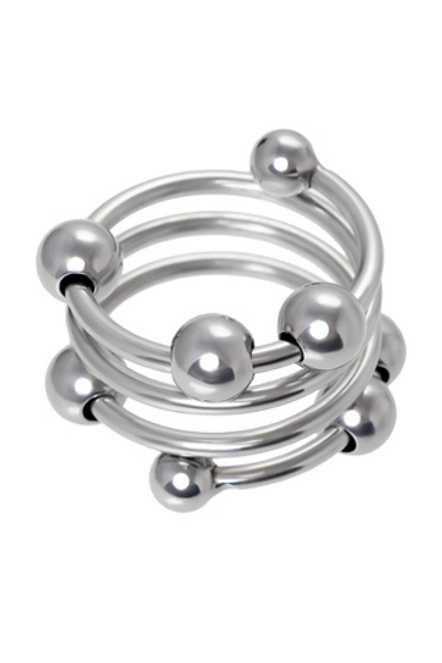 Кольцо под головку пениса Toyfa серебристое 3,5 см