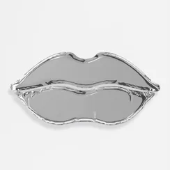 Настенный декор Brano Отражение Губы 120 см, полированная сталь