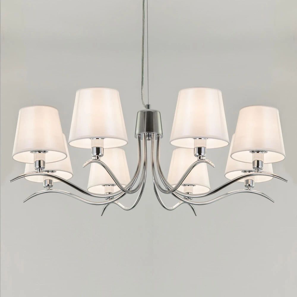 Citilux Эмма CL439181 Люстра подвесная с абажурами Хром