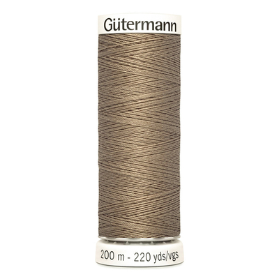 01 Нить Sew-All 100/200 м для всех материалов, 100% полиэстер Gutermann 748277 (160 кофейно-бежевый)