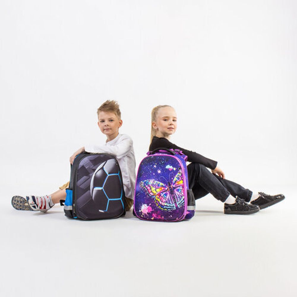 Ранец ЮНЛАНДИЯ EXTRA, с дополнительным объемом, "Soccer ball", 38х29х18 см, 270677