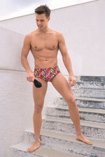 Мужские плавки с ярким принтом Dorenase (Размер: L) (Цвет: разноцветный)