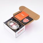 Гигиенический душ со смесителем встраиваемый с полкой и бумагодержателем Raglo R51.55.03, сатин золотой