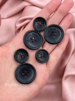 Пуговицы МаксМ. на прокол черные