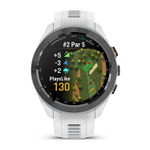 Умные часы Garmin Approach S70 42мм Black Ceramic Bezel with White Silicone Band