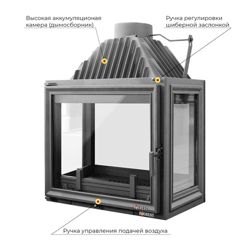 Каминная топка EVEREST A16 HP